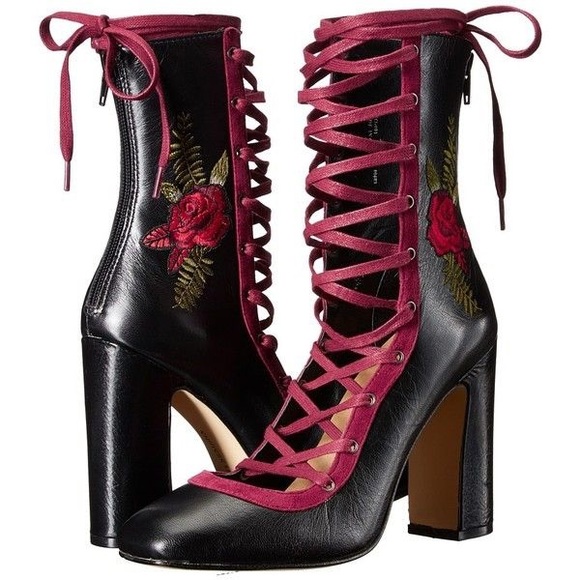 Chinese Laundry Shoes - CHINESE LAUNDRY Sylvia Rose Embroidered Bootie